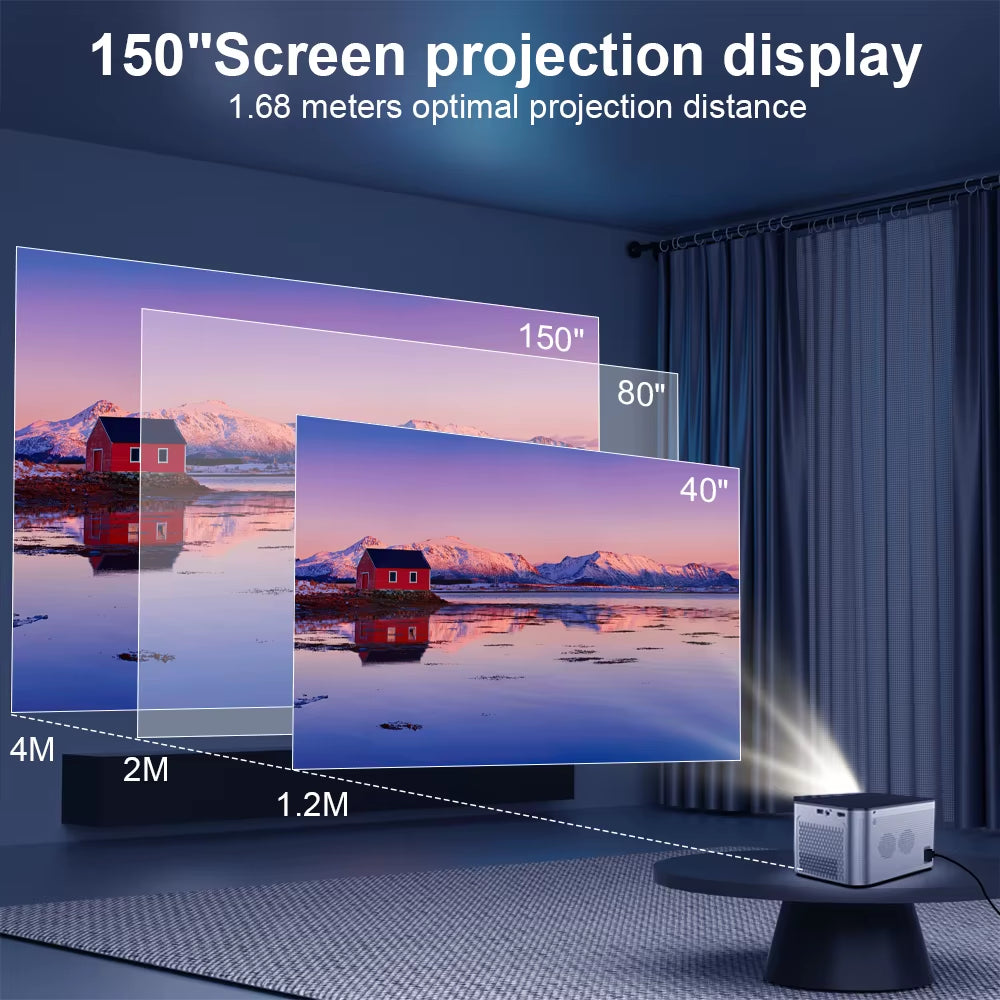 Experience Cinematic Brilliance with the Magcubic 4K Smart Projector - Android 11, 580 ANSI Lumens, and Bluetooth 5.0 for Ultimate Home Entertainment