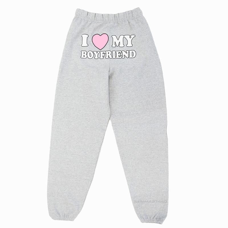 Heart My Boyfriend Sweatpants | Ideal Valentine's Day Gift for Him