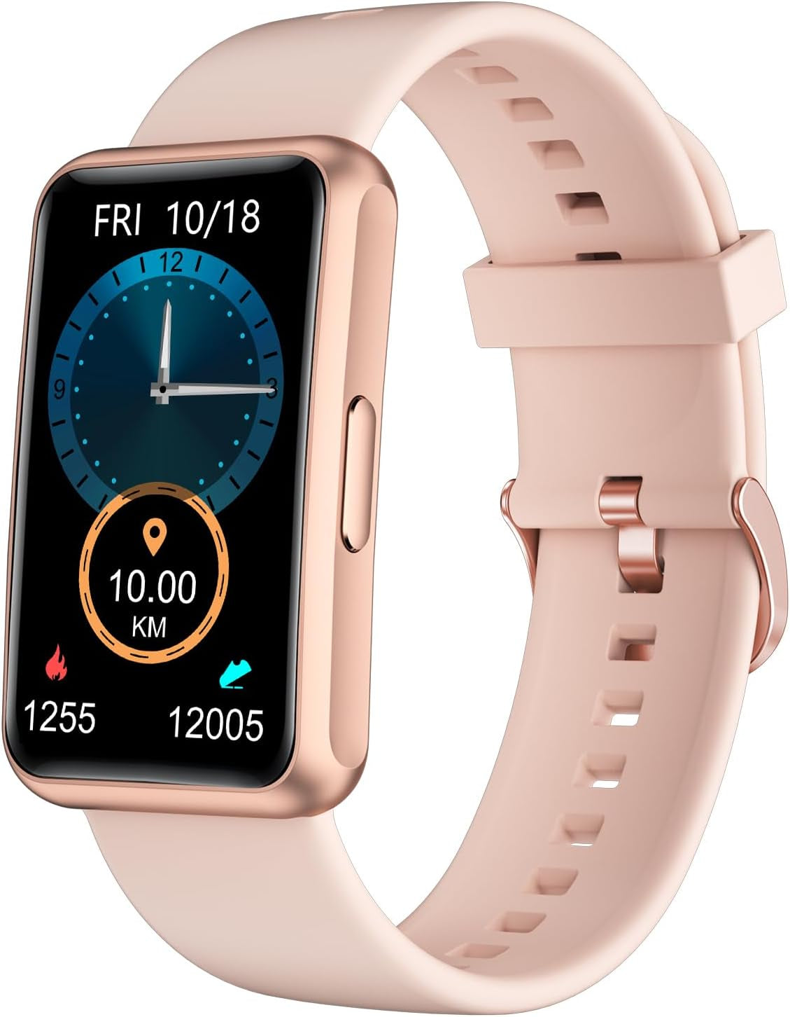 Fitness Tracker - IP68 Waterproof Fitness Watch for Men and Women, Full Touch Screen with Step and Calorie Counter, Sleep Tracker, and Alarm Clocks (Purple)