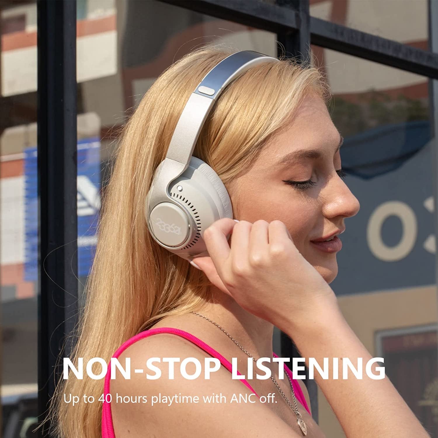 Experience Unmatched Sound with TRIP Active Noise Cancelling Over-Ear Headphones - Bluetooth, 40 Hours Playtime, Built-In Mic, and Deep Bass for Ultimate Listening