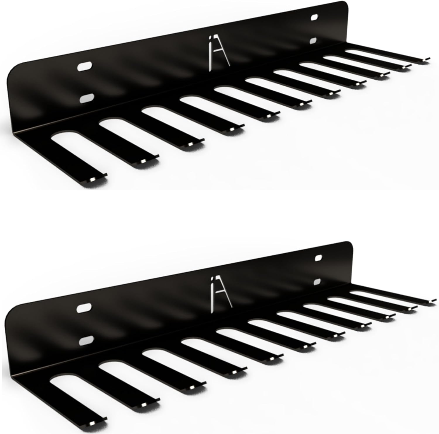 USA Omega Beast Heavy-Duty Gym Storage Rack with 11 Hooks - Wall Organizer for Resistance Bands, Jump Ropes, Barbells, Lifting Belts, and Cable Attachments