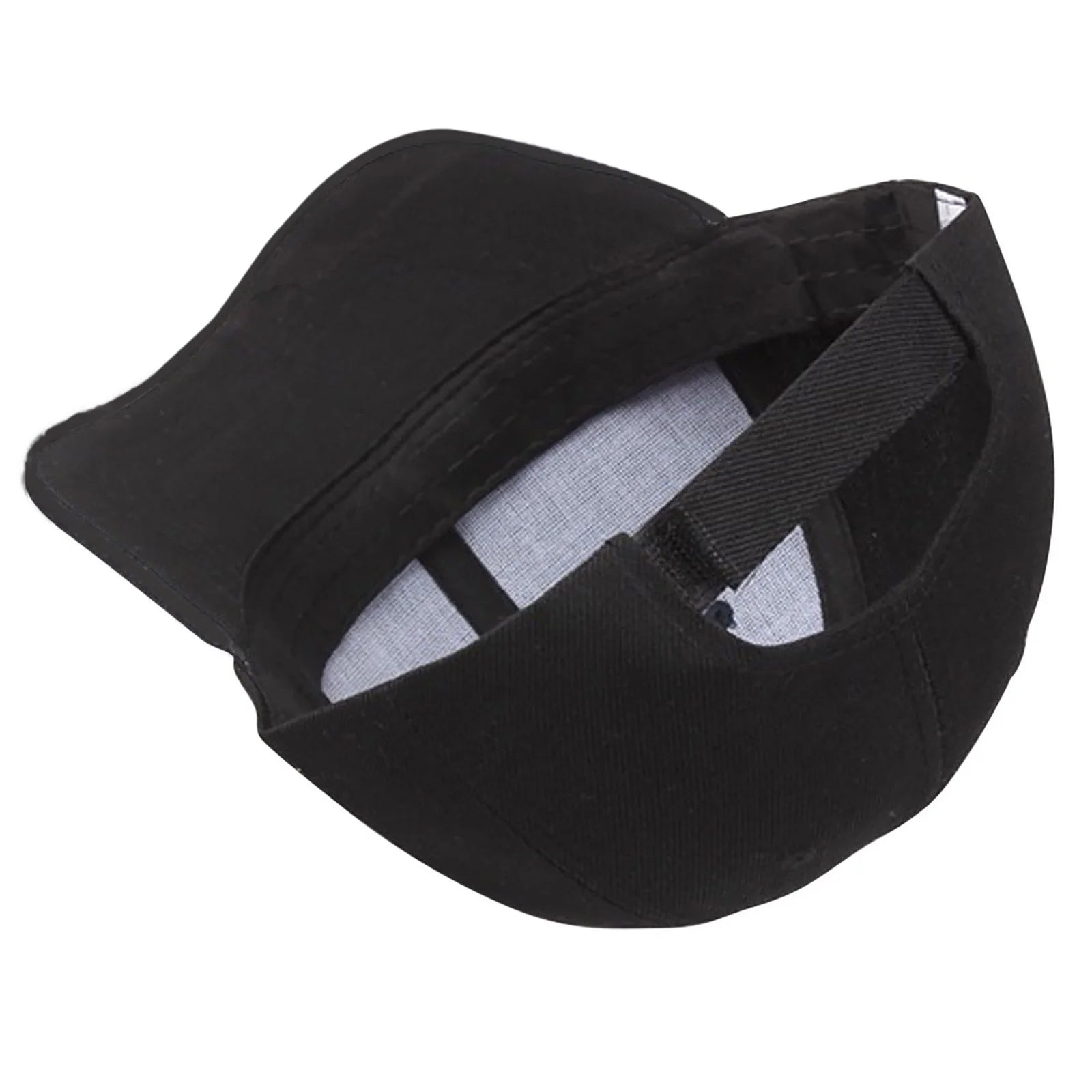 Baseball Cap Women Men Baseball Snapback Hat -Hop Adjustable Black + One Size