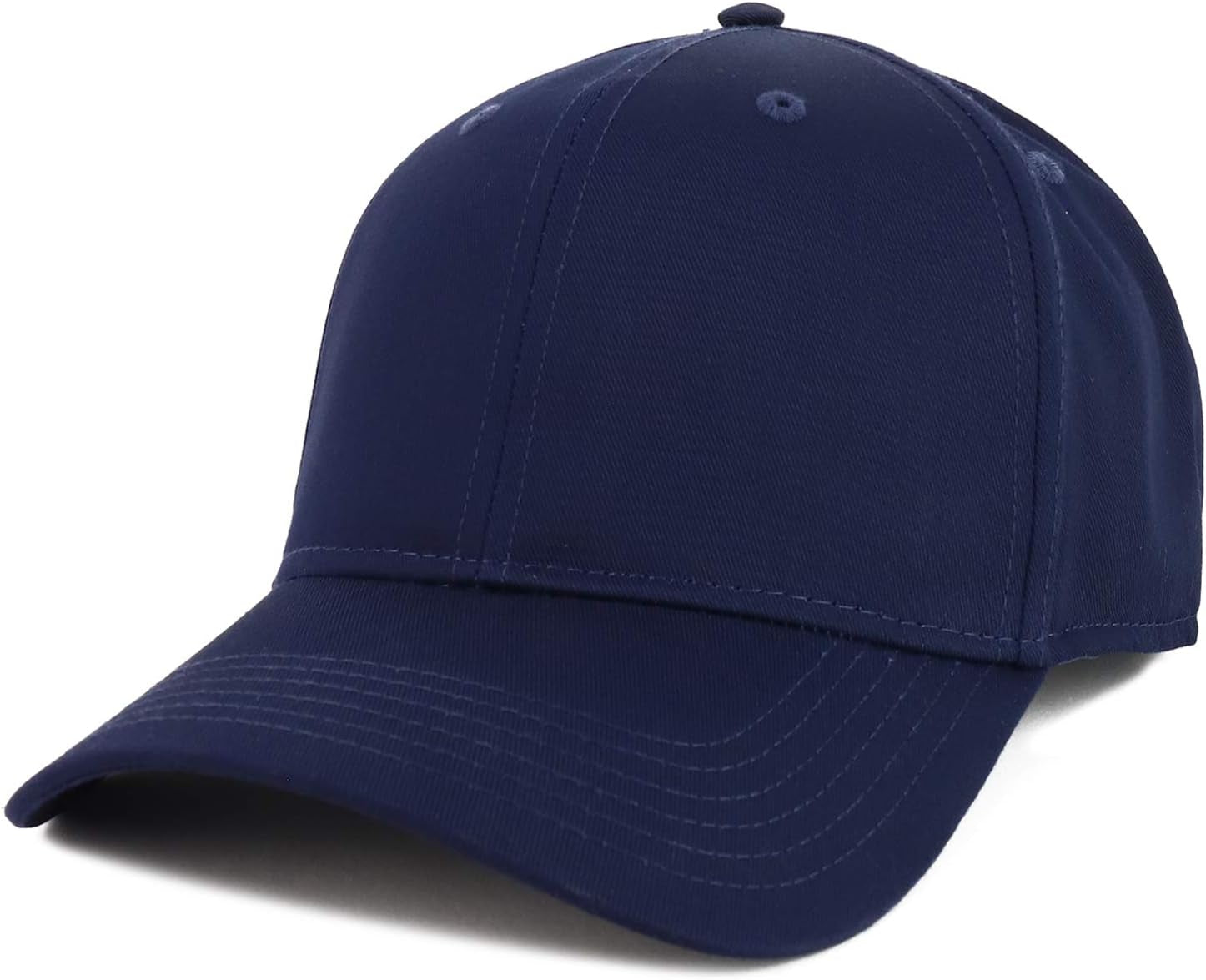 XXL Oversized High Crown Adjustable Solid Baseball Cap
