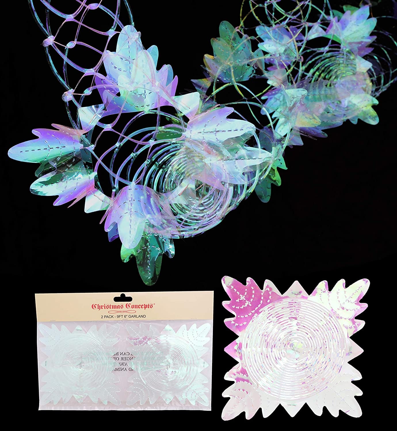 ® Set of 2 9Ft Baby Pink Garland Festive Hanging Decorations