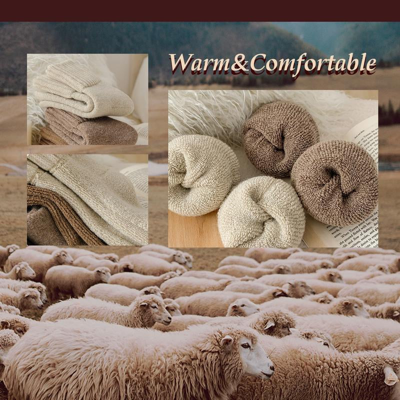 Step into Comfort: Women's Cozy Mid-Calf Socks - 5 Pairs of Soft, Stylish Warmth for Autumn and Winter